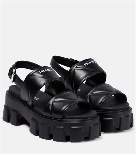 Prada platform sandals women